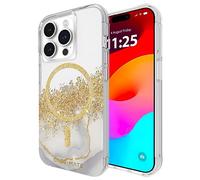 Case-Mate Karat Marble Mag-Safe - Custodia protettiva compatibile con Apple iPhone 15 Pro, resistente agli urti, in vero oro 24 carati, protezione dalle cadute, 3 m, materiale riciclato, colore: