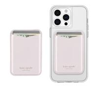 Case-Mate kate spade new york - Portafoglio/porta carte magnetico, compatibile con MagSafe Wallet - Pallido Dogwood