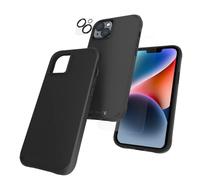 CASE-MATE [Pacchetto di protezione 3 in 1 - Custodia per iPhone 14 Plus (nero resistente), vetro temperato e protezione per lenti, protezione dalle cadute da 4,6 m, compatibile con MagSafe e ricarica