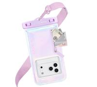 Case-Mate Soap Bubble - Custodia impermeabile IP68 con tasca con cerniera per 3 carte e contanti, grande custodia galleggiante per telefono con cordino a tracolla, compatibile con tutti i dispositivi