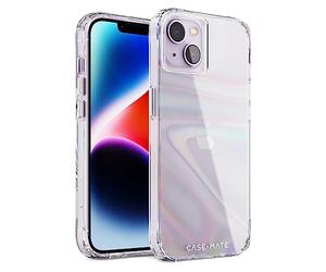 Case-Mate Soap Bubble MagSafe Case Cover Compatibile con Apple iPhone 14 Custodia Arcobaleno [Effetto Cambio Colore | 3 m | Anello MagSafe integrato] - Trasparente/iridescente, Multicolore