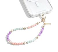 Case-Mate Sugar Rush - Ciondolo per telefono con perle e perline dorate, cordino per telefono staccabile, cinturino da polso per mani libere, impugnatura regolabile per telefono da donna, iPhone 14