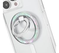 Case-Mate Supporto magnetico per telefono e anello per telefono, compatibile con MagSafe, cavalletto girevole compatibile con iPhone 14 Pro Max/13 Pro Max/12 Pro Max, madreperla