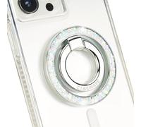 Case-Mate Supporto magnetico per telefono e anello per telefono, supporto magnetico per iPhone, accessori MagSafe rimovibili per iPhone, cavalletto girevole per iPhone 16 Pro Max/15 Pro Max/14/13/12,