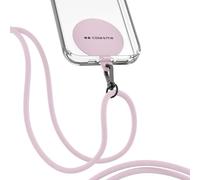 case&me cordino per cellulare, laccio da cellulare, tracolla, laccetto regolabile, placcheta inclusa, rosa