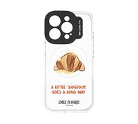CASE&ME Emily in Paris TPU COVER per iPhone 16 Pro, Bianco
