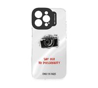CASE&ME Emily in Paris TPU COVER per iPhone 16 Pro Max, Bianco