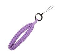 case&me laccio da polso per smartphone, portachiavi, intrecciato, viola