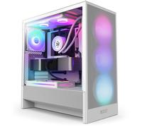 Case medio-tower ATX - NZXT - H5 Flow RGB - Ventilatori RGB inclusi - Bianco - Raffreddamento ottimizzato
