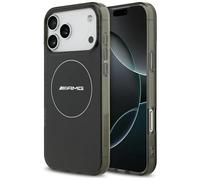 Case Mercedes AMG Magsafe IPHONE 17 Pro Max Plastica Nero Trasparente Logo
