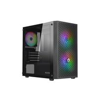 Nuwo Case Micro-ATX Blitz R27 Nero – 0,50mm SPCC, 3 ventole FRGB, pannello vetro temperato