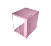 MARS GAMING MC-VIEW2, Case Gaming MicroATX, Doppio Vetro Temperato Continuo Senza Cornice, 1x Ventola FRGB Posteriore 120mm, Supporto Raffreddamento Liquido fino 240mm, Struttura Doppia Camera, Rosa