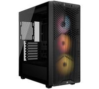 CORSAIR 3200D RS ARGB Case PC Mid Tower - 3 Ventole RS120 ARGB, Flusso D'aria Elevato, Compatibile Con Radiatore Da 360 mm, Compatibile Con Schede Madri Con Connessione Inversa - Fumo