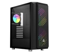 Case mid-tower Montech E-ATX Air X RGB con pannello in vetro (nero) - Nouvo