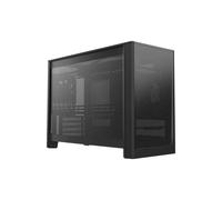 MONTECH Dieci case per PC Micro ATX da 22,7 l, telaio modulare a rete ad alto flusso d'aria per costruzione di aria, liquidi o SFF, supporto radiatore da 360 mm, include ventola posteriore, nero (TENB