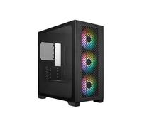 Case Minitower No Psu Elite 301 Bk Usb C 35/25 Rgb Glass Matx Mitx
