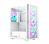 Case Montech X3 Glass Midi-Tower RGB Tempered Glass Bianco