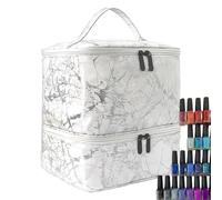Case 'organizzatore per smalto per unghie - Tenere la scatola del sacchetto per l'asciugatura per unghie massima bottiglia, busta da viaggio portatile leggera | Borsa di stoccaggio a doppio strato