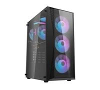 darkFlash DK352 Plus Case ATX Nero 4 Ventole RGB