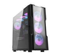 Case PC Darkflash DK431 Vetro Temperato Nero + 4 Ventilatori RGB