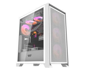 Case PC darkFlash DRX70 Mesh Bianco ATX Micro ATX ITX Vetro Temprato Gaming