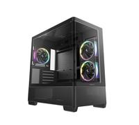 DEEPCOOL CASE MICRO ATX CG380U 3F BLACK PANORAMIC 3CURVE ARGB 2TB 360mm AIO