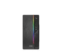 Nuwo Itak I603 Case Micro-ATX Mini-ITX con Alimentatore 240W per PC Desktop Office Mini Tower mATX 0.40MM SPCC, Strip LED e Lettore Card, USB 3.0, Nero