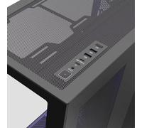 MODECOM Volcano Space XL Full Tower NF | PC Gaming Case ATX | Nero senza ventola | Struttura modulare per hardware di fascia alta | Spazio per GPU da 400 mm | Design moderno a doppio chamber e effetto