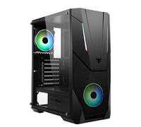 CASE PC GAMING ATX FINESTRA IN VETRO 2 VENTOLE 12CM ILLUMINAZIONE ARGB 2 USB 3,2