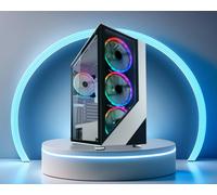 Case PC Gaming LC Power Bianco LC-803W-ON ATX Tower Finestra di Vetro USB...