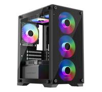 Case PC Keep Out XC-201 GLASS Micro ATX ITX ARGB Vetro Temperato Nero