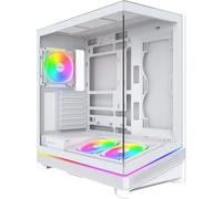 MONTECH Sky 3 white Panorama-Glasfront Gehäuse Midi/minitower ATX SKY 3 (W)
