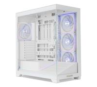 NOX XTREME PRODUCTS HUMMER Blade - Case PC Tower ATX/M-ATX/ITX, Vetro Temprato, 5 Ventole ARGB 140mm Preinstallate, Spazio per 8, Controller ARGB, USB 3.0 e USB-C, Bianco