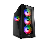 Sharkoon TG5 Pro RGB Vetro temperato USB 3.1 Nero