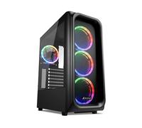 SHARKOON CASE TK5M RGB ATX 1XUSB 3.2, 2XUSB 3.0, VETRO TEMPERATO, 3X120MM FAN FRONT