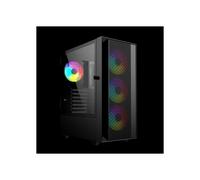 Case per computer - GEMBIRD - Fornax 4000 - ATX - Midi Tower - Retroilluminazione ARGB - Nero