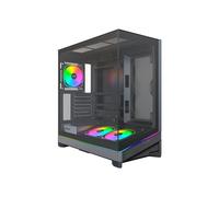 Case per computer tower medio nero - Montech - Sky 3 - Compatibile mATX mini-ITX ATX - Acciaio e vetro temperato