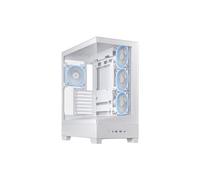 Case per PC Asus A31 PLUS TG ARGB - Mid Tower, Vetro Temperato, RGB, Bianco, ATX/Micro-ATX/Mini-ITX - Nouvo