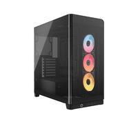 CORSAIR FRAME 4500X RS-R ARGB Case Mid-Tower per PC con Vetro Panoramico - Sistema di Montaggio InfiniRail, Adatto a Due Radiatori da 360 mm, GPU Anti-Sag, Include 3 Ventole RS120R - Nero