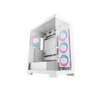DeepCool CG580 4F ATX RGB White Tower Case con 4 ventole PWM-ARGB e vetro temperato