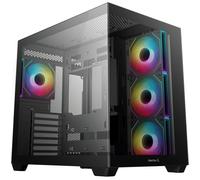 Case per PC - DEEPCOOL - R-CG530-BKADA4-G-1 - Mini Tower - Fattore di forma Mini-ITX / Micro-ATX / ATX e Micro-ATX - 4 ventole ARGB - Nero