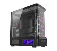 Case per PC in vetro curvo XYZ QUANTUM PRO/schermo da 6,2"/supporto GPU da 400 mm/A-RGB/ATX