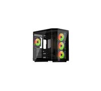 Case PC ATX - KRUX - Empero - 4 Ventilatori ARGB 120 mm - Pannelli in Vetro - Raffreddamento Liquido 360 mm