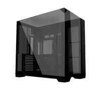 Lian Li O11 Vision O11VPX Custodia compatta in acciaio nero, vetro temperato, ATX Mid Tower case computer, collegamento posteriore