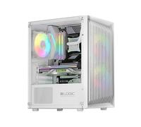CASE PER PC LOGIC3 ATOS ARGB MINI 3.0 White - Materiale in acciaio e vetro temperato