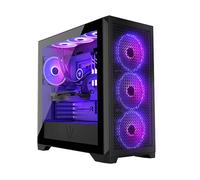 CASE PER PC MODECOM T APEX ARGB MIDI Black - Materiale in acciaio, Dimensioni 23.5 x 50.5 x 49 cm