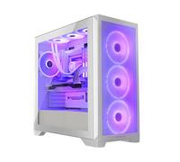 CASE PER PC MODECOM VOLCANO EXPANSE S APEX ARGB MIDI Bianco - Materiale in vetro temperato