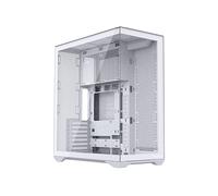 MODECOM Volcano Space XL Full Tower NF Bianco | PC Gaming Case ATX | Senza ventola per build personalizzate | Design panoramico vetro | Spazio per GPU & E-ATX | Moderna custodia per computer a doppio