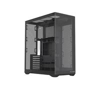 MODECOM Volcano Space XL Full Tower NF | PC Gaming Case ATX | Nero senza ventola | Struttura modulare per hardware di fascia alta | Spazio per GPU da 400 mm | Design moderno a doppio chamber e effetto