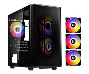 Case per PC senza alimentatore - BITFENIX Nova Mesh SE M-ATX ARGB (Nero) - Mini torre - Formato micro-ATX - Nouvo